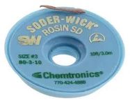 BRAID, DESOLDERING, ROSIN SD, 10FT