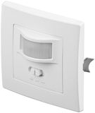 Infrared Motion Detector, white - for flush wall mounting 160° detection, 9 m range, for indoor use (IP20), suitable for LEDs
