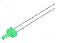 LED; yellow green; 2mm; 6.3÷12.5mcd; 130°; Front: flat; 1.7÷2.4VDC EVERLIGHT
