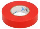 Tape: electrical insulating; W: 19mm; L: 25m; Thk: 0.15mm; red; 200% BM GROUP