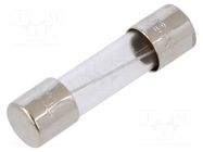 Fuse: fuse; 6.3A; 250VAC; time-lag; cylindrical,glass; 5x20mm; S506 EATON/BUSSMANN