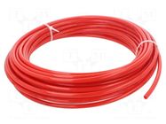 Pneumatic tubing; -0.95÷15bar; PAN; Tube in.diam: 5.9mm; red FESTO