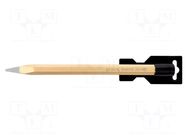 Pointed chisel; L: 250mm; Size: 16mm RENNSTEIG