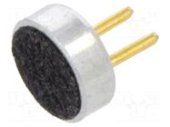 Microphone; 2.2kΩ; Ø4x1.5mm; 0.5mA; 2÷10V; Pitch: 1.3mm; SNR: 60dB PUI AUDIO