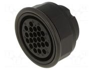 Connector: circular; female; contact insert; UIC558; PIN: 22; 10A HARTING