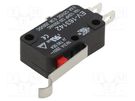 Microswitch SNAP ACTION; 16A/250VAC; 0.6A/125VDC; SPDT; ON-(ON) ECE