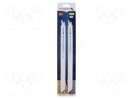 Hacksaw blade-set; metal,stainless steel; 300mm; 14teeth/inch HÖGERT TECHNIK