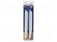 Hacksaw blade-set; wood,metal,cast iron; 230mm; 6teeth/inch HÖGERT TECHNIK