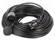 Extension lead; 3x1.5mm2; 40m; PVC; black; Sockets no: 1; 16A KEL
