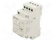 Contactor: 4-pole installation; 25A; 24VAC,24VDC; NO x4; IP20; 22 FINDER
