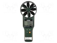 Thermoanemometer; LCD; (4000); Vel.measur.resol: 0.01m/s EXTECH