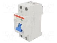 RCD breaker; Inom: 40A; Ires: 300mA; Max surge current: 5000A; IP20 ABB