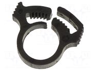 Fixing clamp; ØBundle : 9.3÷10.5mm; W: 5.9mm; polyamide; black HELLERMANNTYTON