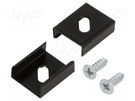 Flexible mounting plate Z; black; 20pcs; stainless steel TOPMET
