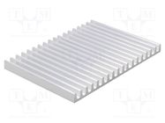 Heatsink: extruded; L: 100mm; W: 140mm; H: 10mm; aluminium; raw FISCHER ELEKTRONIK