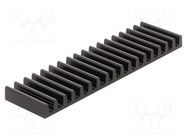 Heatsink: extruded; L: 37.5mm; W: 140mm; H: 10mm; aluminium; anodized FISCHER ELEKTRONIK