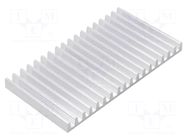 Heatsink: extruded; L: 75mm; W: 140mm; H: 10mm; aluminium; raw FISCHER ELEKTRONIK