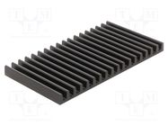 Heatsink: extruded; L: 75mm; W: 140mm; H: 10mm; aluminium; anodized FISCHER ELEKTRONIK