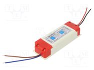 Power supply: switching; LED; 36W; 12VDC; 3A; 220÷240VAC; IP20; 80% QOLTEC