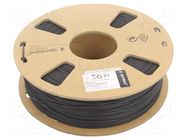Filament: PLA; 1.75mm; black; 190÷220°C; 1kg; flexible GEMBIRD