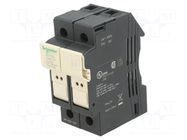 Fuse base; 10x38mm; for DIN rail mounting; 30A; Poles: 2 SCHNEIDER ELECTRIC