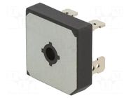 Bridge rectifier: single-phase; Urmax: 600V; If: 35A; Ifsm: 400A DC COMPONENTS