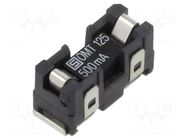 Fuse: fuse; 500mA; 125VAC; 125VDC; time-lag; ceramic; SMD; OMZ 125 SCHURTER