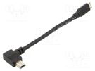 Cable-adapter; 100mm; USB; male,USB B mini ELATEC
