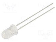 LED; 5mm; red; 6000÷10000mcd; 20°; Front: convex; 2.2÷2.8VDC; bag KINGBRIGHT ELECTRONIC