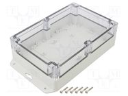 Enclosure: multipurpose; X: 140mm; Y: 210mm; Z: 60mm; ZP; ABS; IP67 KRADEX