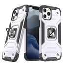 Wozinsky Ring Armor case for iPhone 14 Pro Max armored cover magnetic holder ring silver, Wozinsky