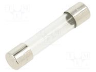 Fuse: fuse; quick blow; 800mA; 250VAC; cylindrical,glass; 6.3x32mm EATON/BUSSMANN
