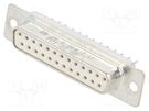 D-Sub; PIN: 25; socket; male; for panel mounting; straight; 5A Amphenol Communications Solutions