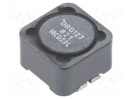 Inductor: wire; SMD; 820uH; Ioper: 650mA; 1.47Ω; ±20%; 12.5x12.5x8mm EATON ELECTRONICS