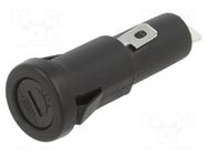 Fuse holder; 6.3x32mm; 10A; 250VAC; on panel; UL94V-2; polyamide OPTIFUSE