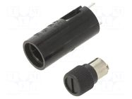 Fuse holder; THT; 5x20mm; 10A; thermoplastic; UL94V-0; 250V OPTIFUSE