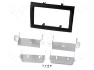 Radio frame; Citroën,Fiat,Peugeot; 2 DIN; matt black PER.PIC.