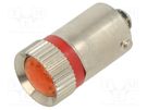 LED lamp; red; BA9S,T10; 24VDC; -20÷60°C; Mat: plastic CML INNOVATIVE TECHNOLOGIES