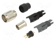 Connector: M9; plug; male; Plating: gold-plated; 125V; 4A; IP40; 711 BINDER