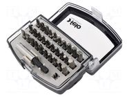 Kit: screwdriver bits; plastic box; Holder: C6,3mm; 25mm; 1/4" FELO