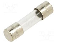 Fuse: fuse; 12A; 250VAC; quick blow; glass; 5x20mm; brass; bulk OPTIFUSE