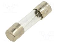 Fuse: fuse; 630mA; 250VAC; quick blow; glass; 5x20mm; brass; bulk OPTIFUSE