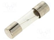 Fuse: fuse; medium time-lag; 1.25A; 250VAC; glass; 5x20mm; brass OPTIFUSE