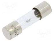 Fuse: fuse; 15A; 250VAC; medium time-lag; glass; 5x20mm; brass; bulk OPTIFUSE