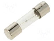 Fuse: fuse; 1A; 250VAC; medium time-lag; glass; 5x20mm; brass; bulk OPTIFUSE