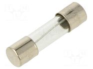 Fuse: fuse; 500mA; 250VAC; medium time-lag; glass; 5x20mm; brass OPTIFUSE