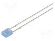 LED; rectangular; 3.2x3.2x4.15mm; blue; 150÷220mcd; 100°; 20mA OPTOSUPPLY