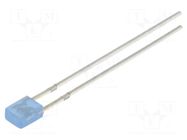 LED; blue; rectangular; 3.2x3.2x4.15mm; 150÷220mcd; 100°; 20mA OPTOSUPPLY