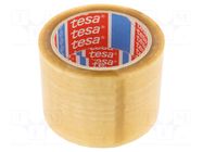 Packing tapes; L: 66m; Width: 75mm; Thick: 46um; transparent; 41N/cm TESA