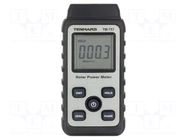 Light meter; 2000W/m2; 5%; BTU/(ft2*h),W/m2; 134x48x27mm TENMARS
